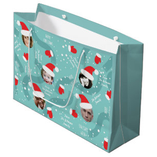 Bolsa De Regalo Grande Bolso grande de las fotos del navidad de la