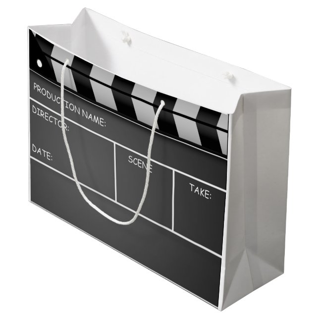 Bolsa De Regalo Grande Bolso grande del regalo de Clapperboard (Angulo Anverso)