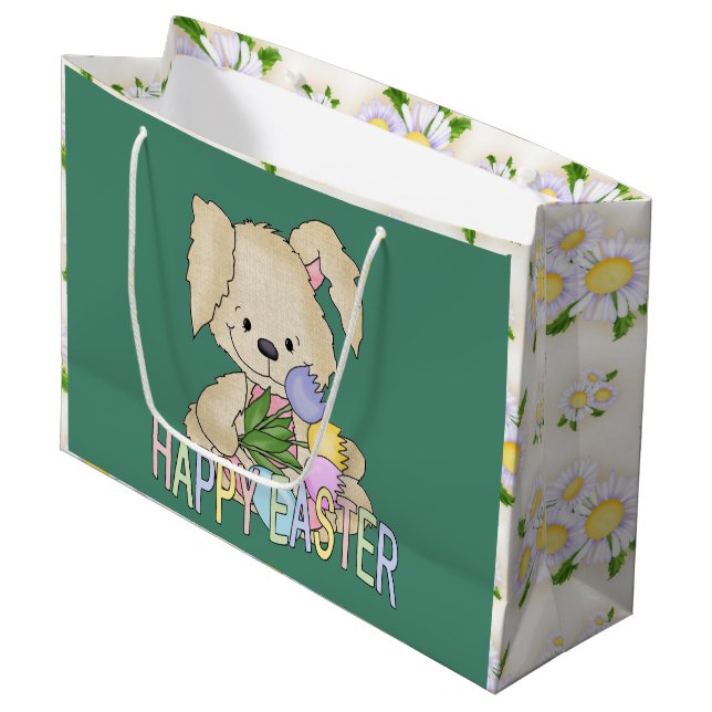 Bolsa De Regalo Grande Bolso grande del regalo de vacaciones del conejito (Angulo Anverso)