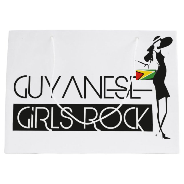 Bolsa De Regalo Grande Bolso guyanés del regalo del chica (Anverso)