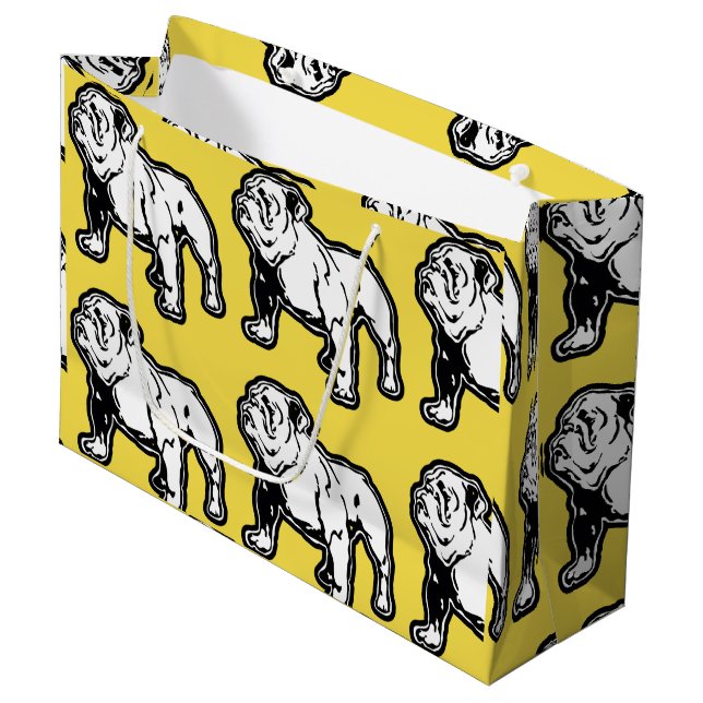 Bolsa De Regalo Grande Bolso inglés del regalo del bulldog (Angulo Anverso)