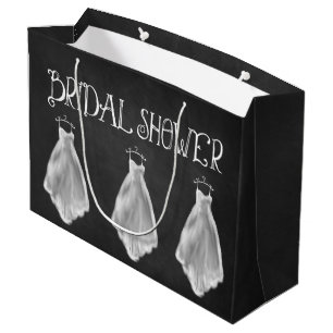 Bolsa De Regalo Grande Bolso nupcial del regalo de la ducha del vestido