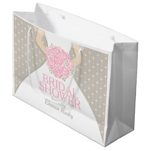 Bolsa De Regalo Grande Bolso personalizado ducha nupcial del regalo
