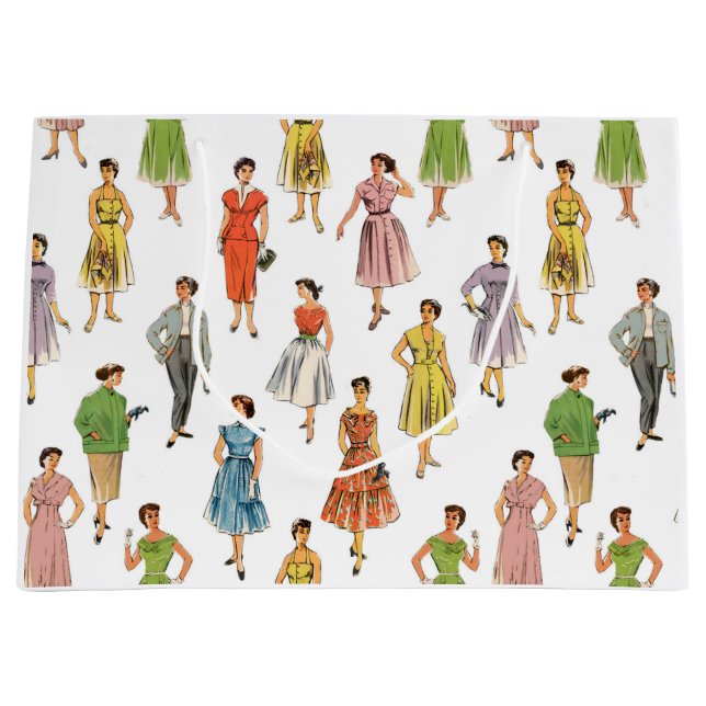 Bolsa De Regalo Grande Bolso Regalo método retro 50 (Anverso)