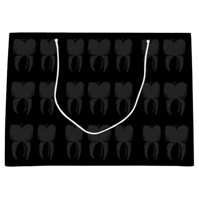 Bolsa De Regalo Grande Bolso sabio del regalo del dentista de tres (Anverso)