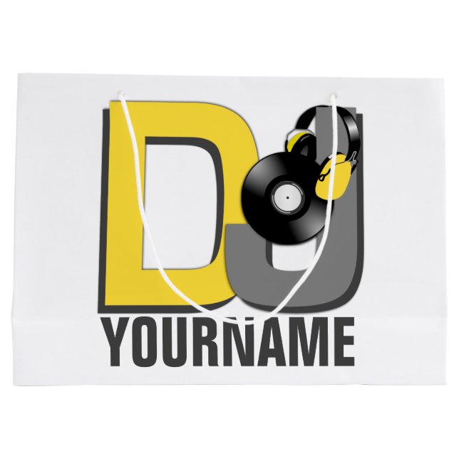 Bolsa De Regalo Grande Bolsos de encargo del regalo de DJ (Reverso)