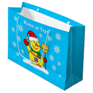 Bolsa De Regalo Grande Bolsos lindos estupendos del regalo del softball
