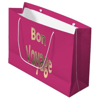 Bolsa De Regalo Grande Bon Voyage en Rosa oscuro