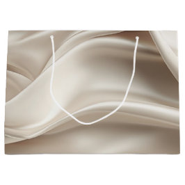 Bolsa De Regalo Grande Bonito Champagne Gold Romantic Faux Satin