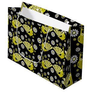 Bolsa De Regalo Grande Bonito pavo real decorativo