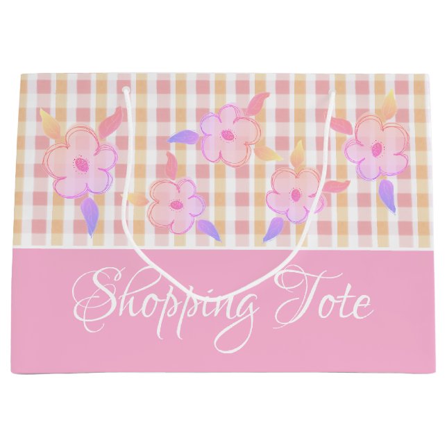 Bolsa De Regalo Grande Bonito rosado (Anverso)