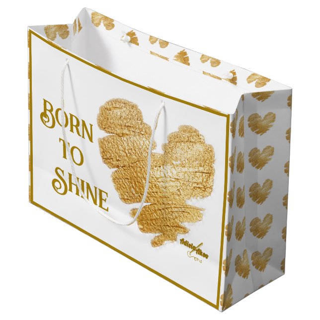 Bolsa de regalo grande Born to Shine (Angulo Anverso)