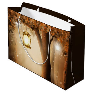 Bolsa De Regalo Grande Bosque mágico con luces de hadas