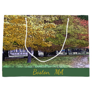 Bolsa De Regalo Grande Boston, Massachusetts Fall Foliage
