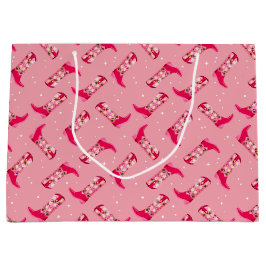 Bolsa De Regalo Grande Botas de vaquero y flores