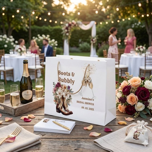 Bolsa De Regalo Grande Botas y burbujas Fiesta de Despedida de Soltera co (Subido por el creador)