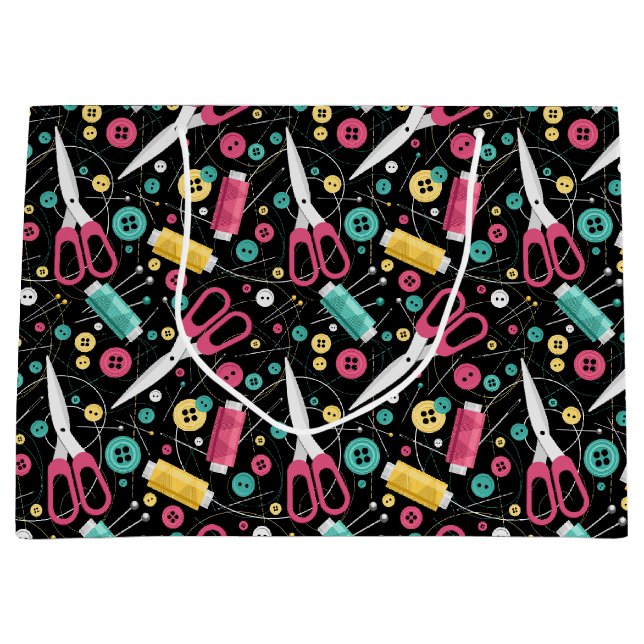 Bolsa De Regalo Grande Botones Y Botones (Anverso)
