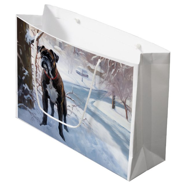 Bolsa De Regalo Grande Boxer Let It Snow Navidades (Angulo Anverso)