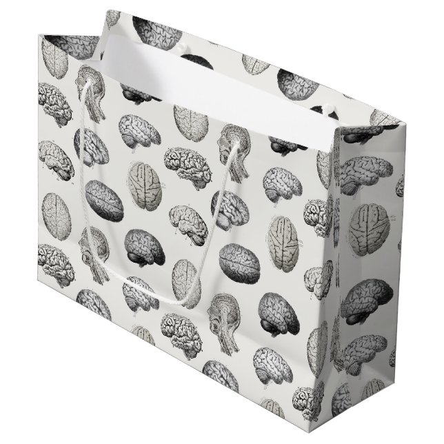 Bolsa De Regalo Grande Brain Anatomy Biology Illustrations (Angulo Anverso)