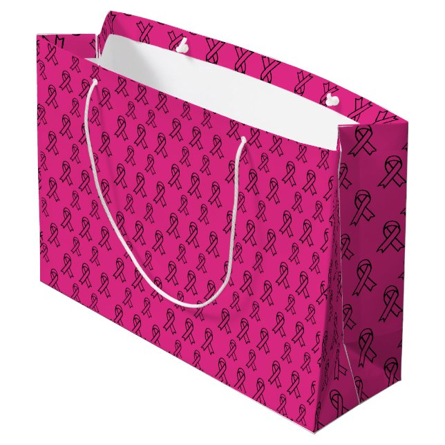 Bolsa De Regalo Grande Breast Cancer Awareness Gift Bag (Angulo reverso)