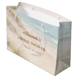 Bolsa De Regalo Grande Bridal Shower beach coastal elegant