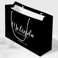 Bridesmaids personalizadas de escritura moderna