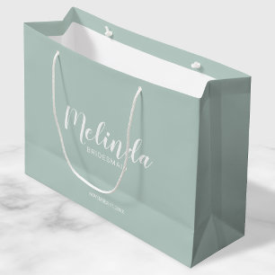 Bolsa De Regalo Grande Bridesmaids personalizadas de escritura moderna