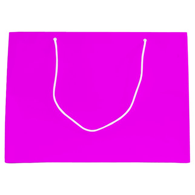 Bolsa De Regalo Grande Bright Neon Pink (Anverso)