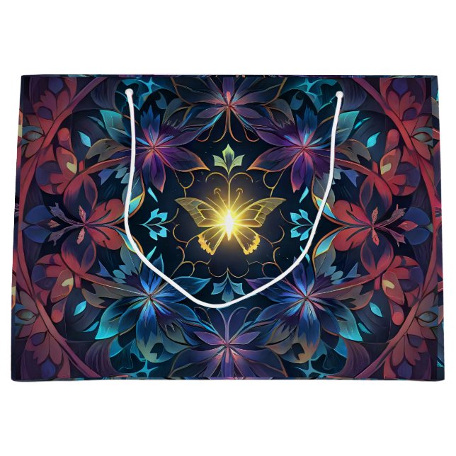 Bolsa De Regalo Grande Brillo mariposa (Anverso)