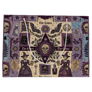 Bolsa De Regalo Grande Brujería de Círculo de Brujas Única Academia Oscur
