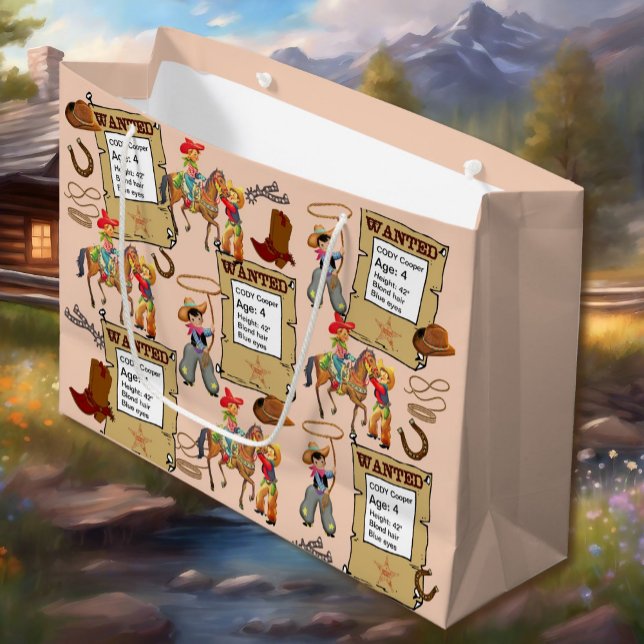 Bolsa De Regalo Grande Buckaroo Cowboy quería añadir nombre y descripción (Subido por el creador)
