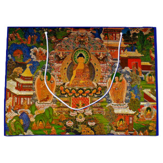 Bolsa De Regalo Grande Buddhism budista de Buda que bendice al bohemio de