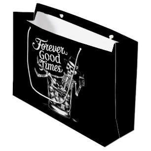 Bolsa De Regalo Grande Buen momento para siempre divertido cráneo de Hall