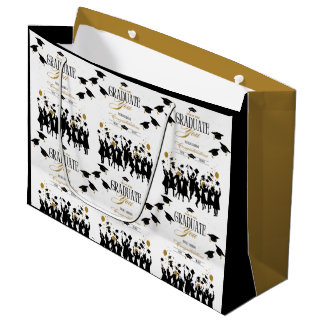 Bolsa De Regalo Grande ¡Buen Trabajo, Graduado! Es hora de celebrar al Fi
