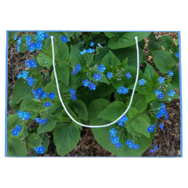 Bolsa De Regalo Grande Bugloss siberiano - Azul y verde -