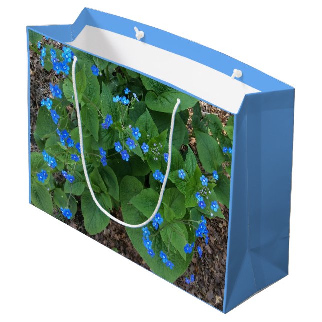 Bolsa De Regalo Grande Bugloss siberiano - Azul y verde - (Angulo reverso)