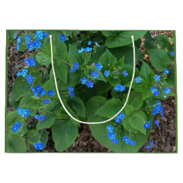 Bolsa De Regalo Grande Bugloss siberiano - Azul y verde -