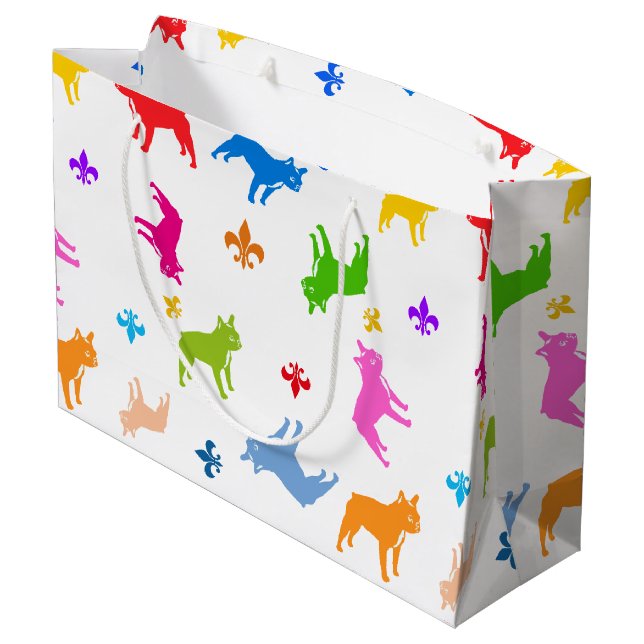 Bolsa De Regalo Grande Bulldogs Franceses (Angulo reverso)