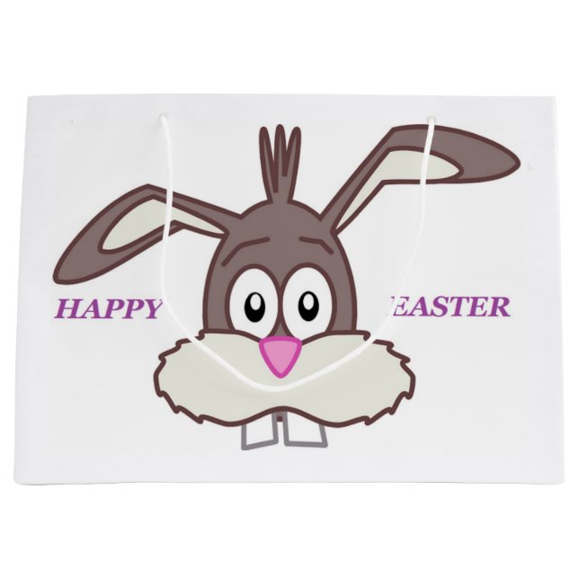BOLSA DE REGALO GRANDE BUNNY "FELIZ ORIENTAL" (Anverso)