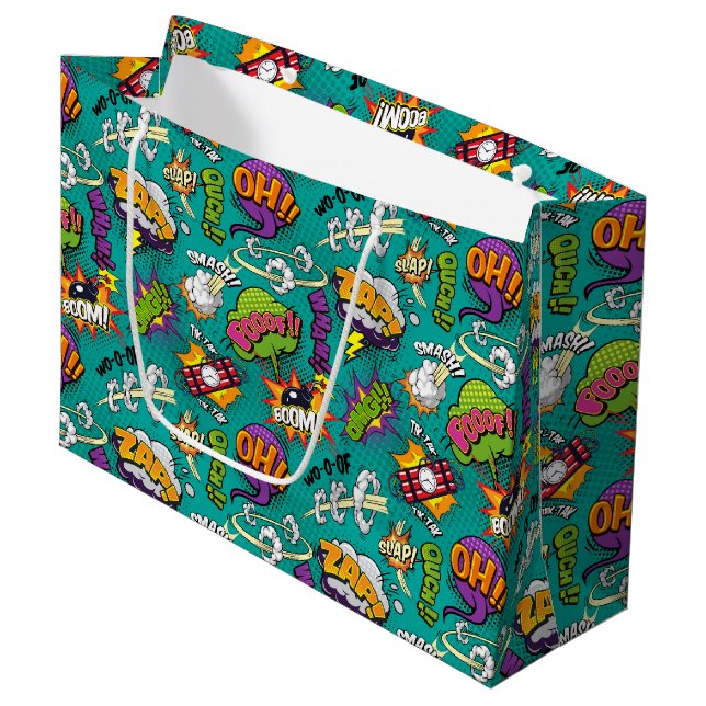 Bolsa De Regalo Grande Burbujas de Cómic (Angulo Anverso)