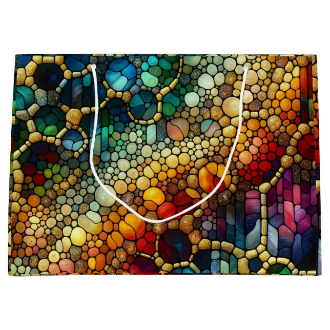 Bolsa De Regalo Grande Burbujas del arco iris (Anverso)