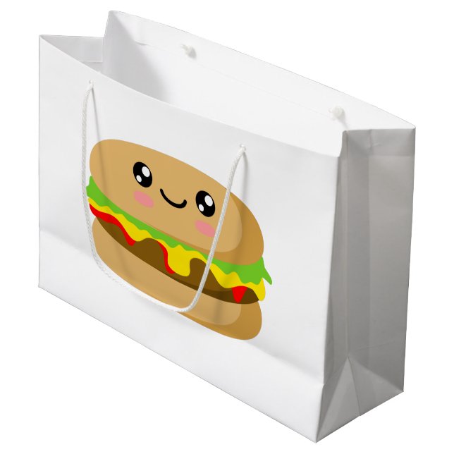 Bolsa De Regalo Grande Burger Kawaii (Angulo Anverso)
