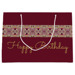 Bolsa De Regalo Grande Burgundy Stylish