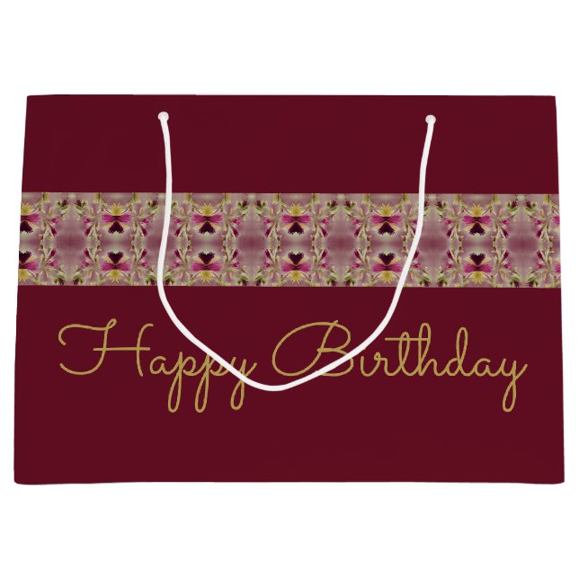 Bolsa De Regalo Grande Burgundy Stylish (Anverso)