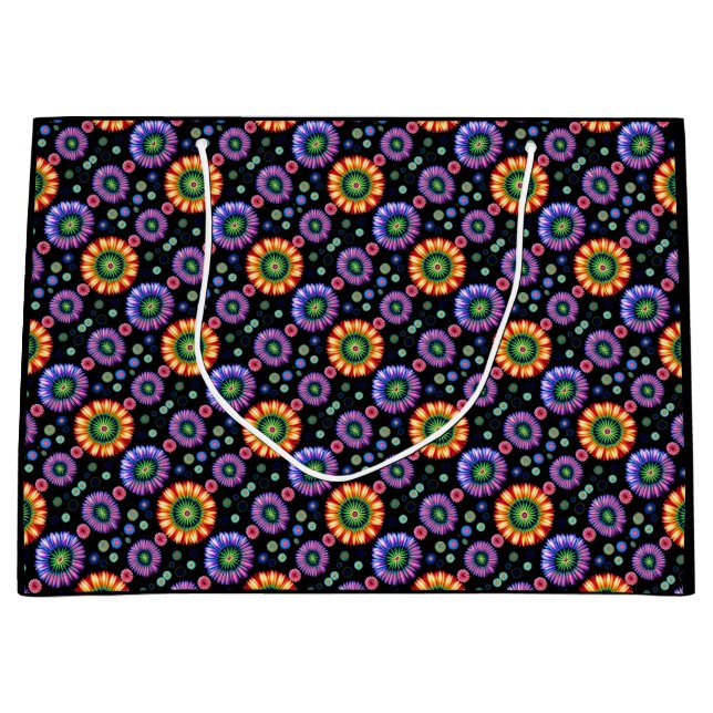 Bolsa De Regalo Grande Burst psicodélico (Anverso)