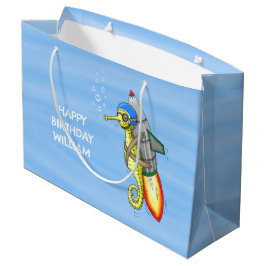 Bolsa De Regalo Grande Caballito de mar cohete