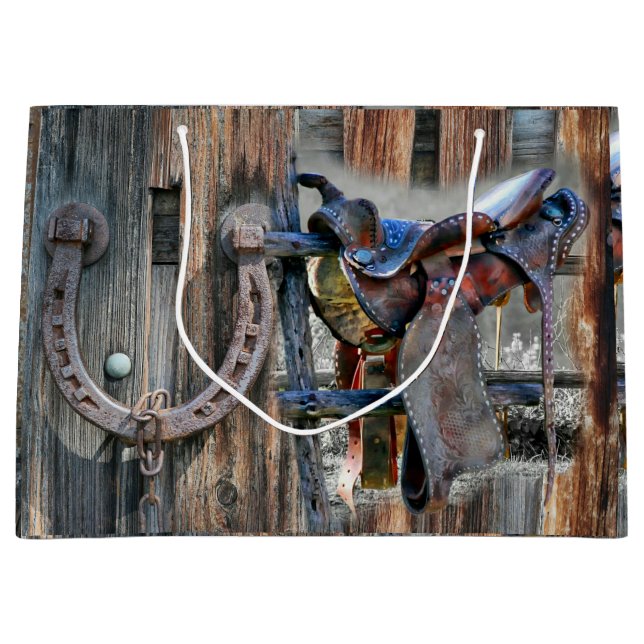 Bolsa De Regalo Grande Caballo de caballo herradura ruso occidental (Anverso)