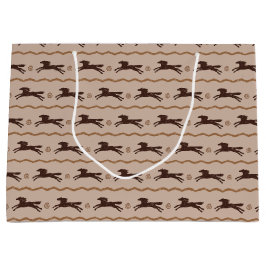 Bolsa De Regalo Grande Caballo de Pony Galloping en Tan para los amantes 