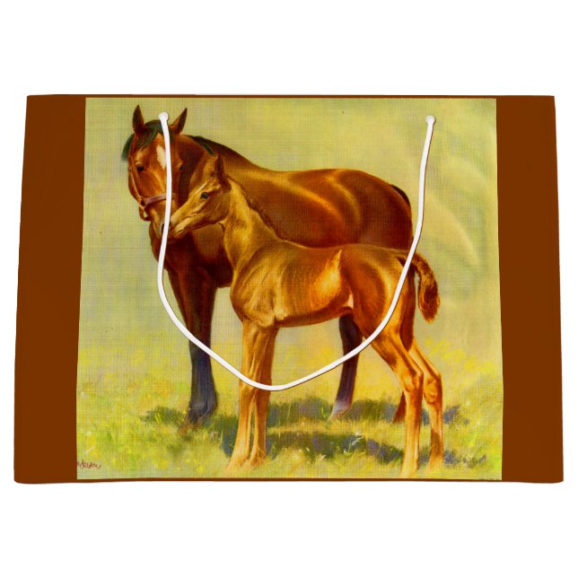 Bolsa De Regalo Grande caballo grande pequeño caballo (Anverso)