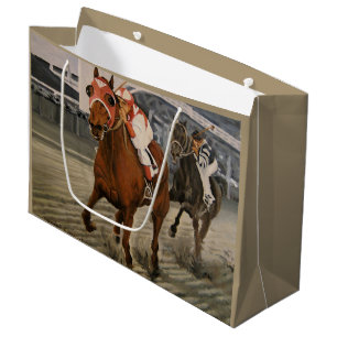 Bolsa De Regalo Grande Caballo tostado gana carrera